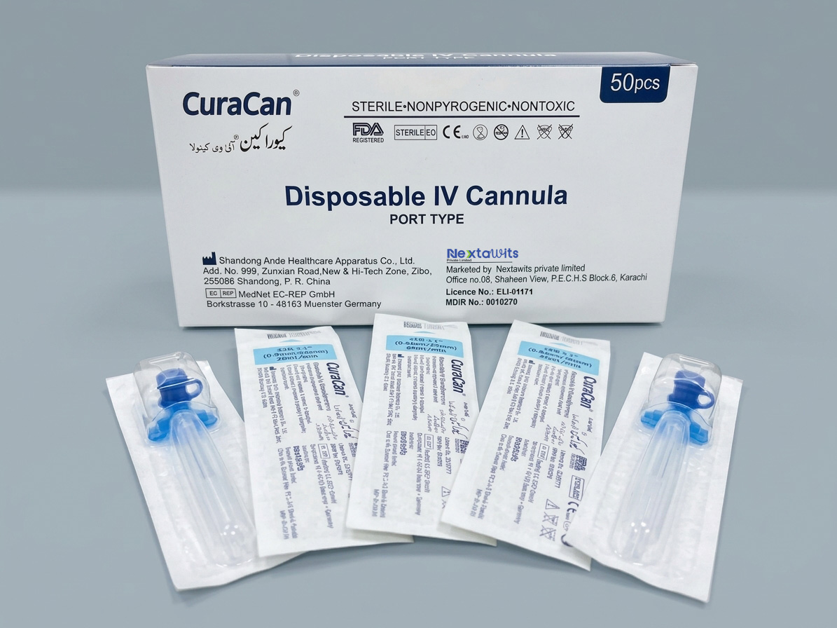 Curacan Open IV Cannula Port Type