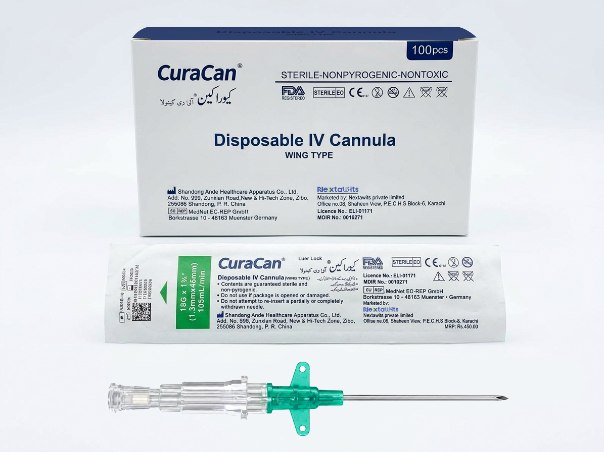 Curacan Open IV Cannula (Wing Type)